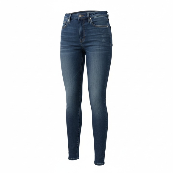 Denim - Abercrombie & Fitch High-Rise Skinny Jeans in Dark Blue Sz 10R W30 L31
